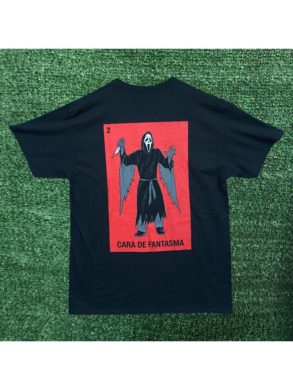 Ghost Face Graphic T-Shirt Size Large